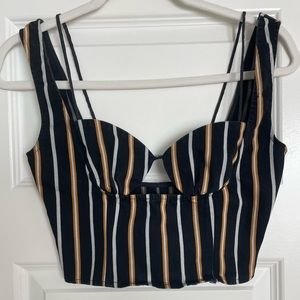 Striped crop top